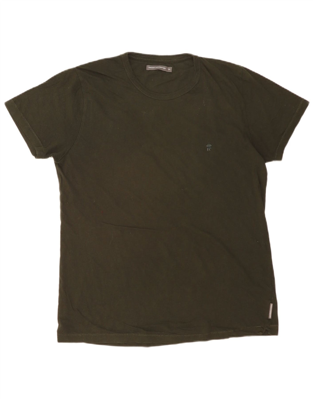 FRENCH CONNECTION T-Shirt Homme Top XL Kaki Coton