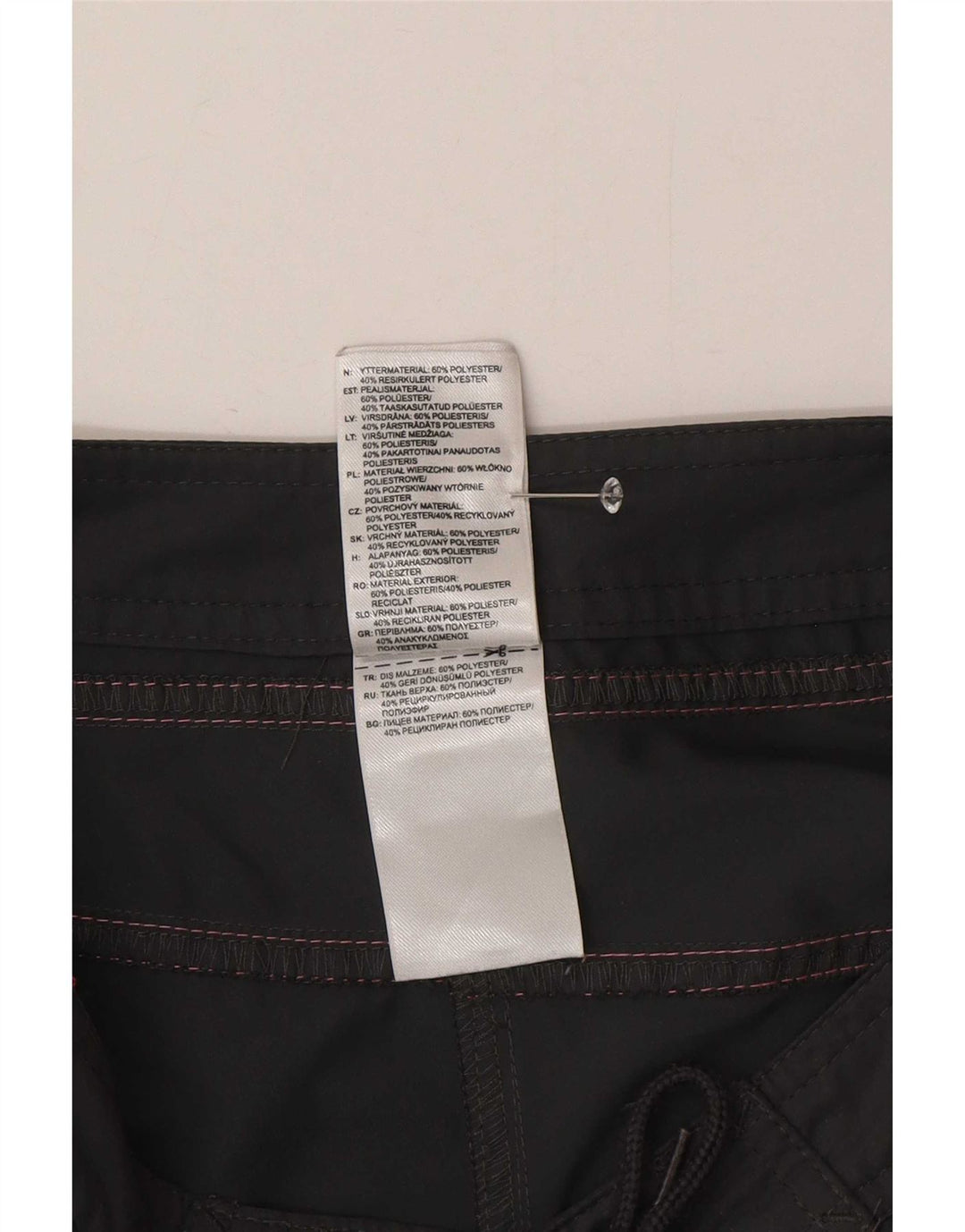 Adidas Short de bain pour femme UK 8 Small Noir Polyester