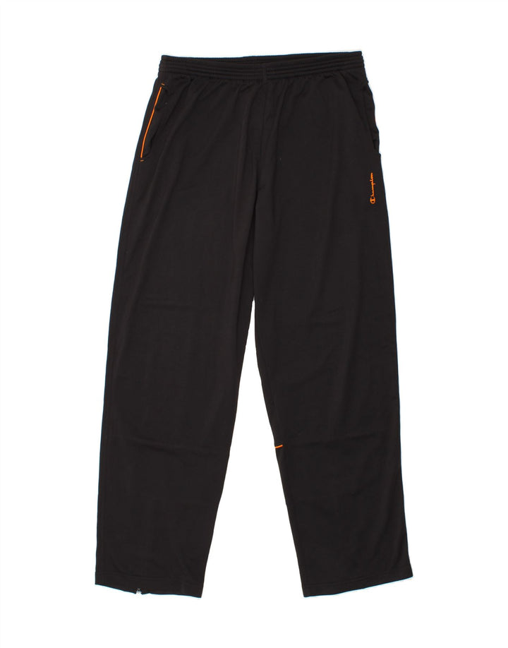 CHAMPION Mens Tracksuit Trousers XL Black Polyester Vintage Champion and Second-Hand Champion from Messina Hembry 