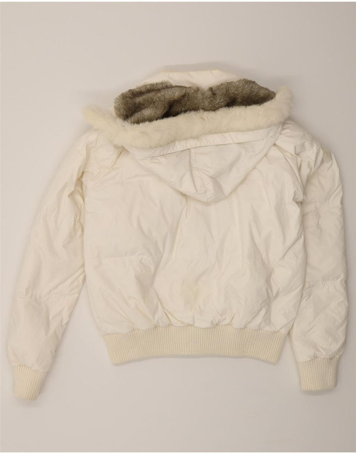 KOCCA Veste matelassée à capuche pour femme UK 16 XL Blanc Polyamide