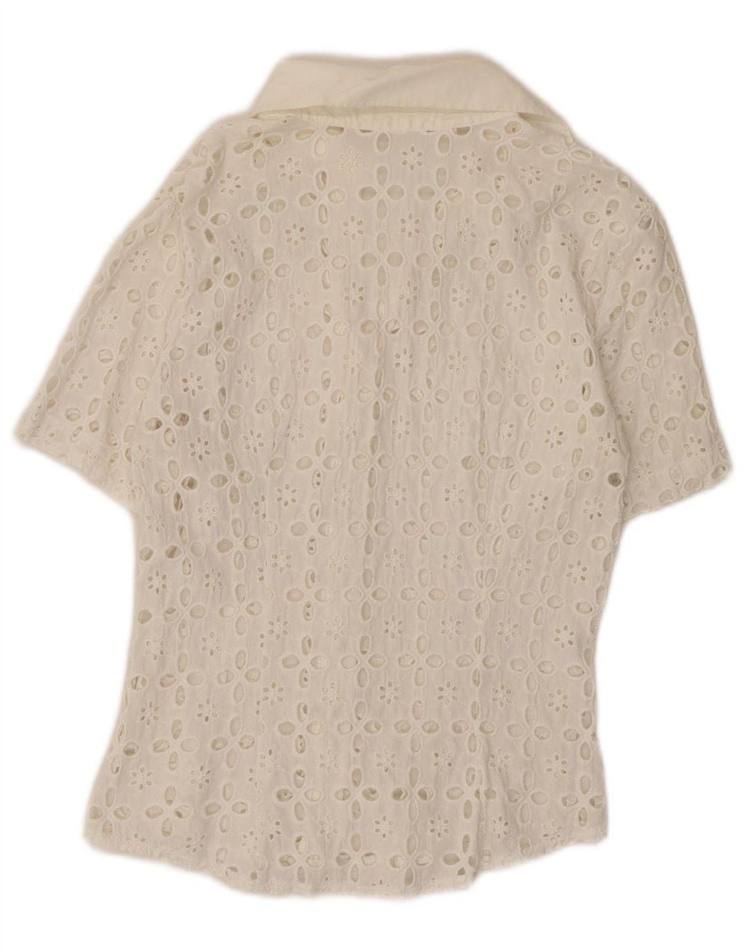 Naracamicie Chemise à manches courtes pour femme UK 12 Medium White Floral