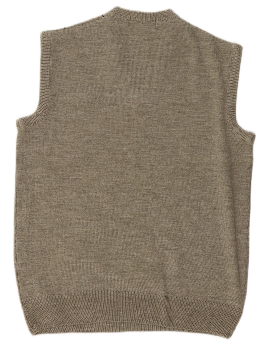 vintage Mens Vest Débardeur Gris Moyen Géométrique