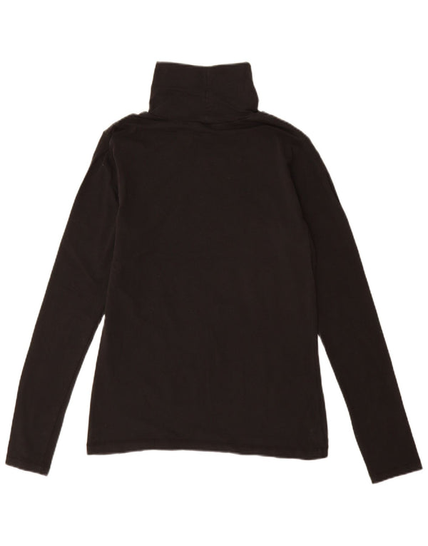 TOMMY HILFIGER Haut à manches longues pour femme UK 14 Large Noir