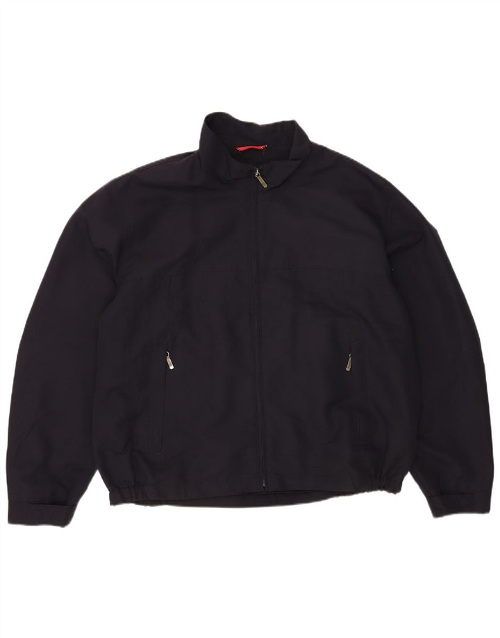 Ivy Oxford Veste de pluie pour homme IT 56 3XL Bleu marine Polyester