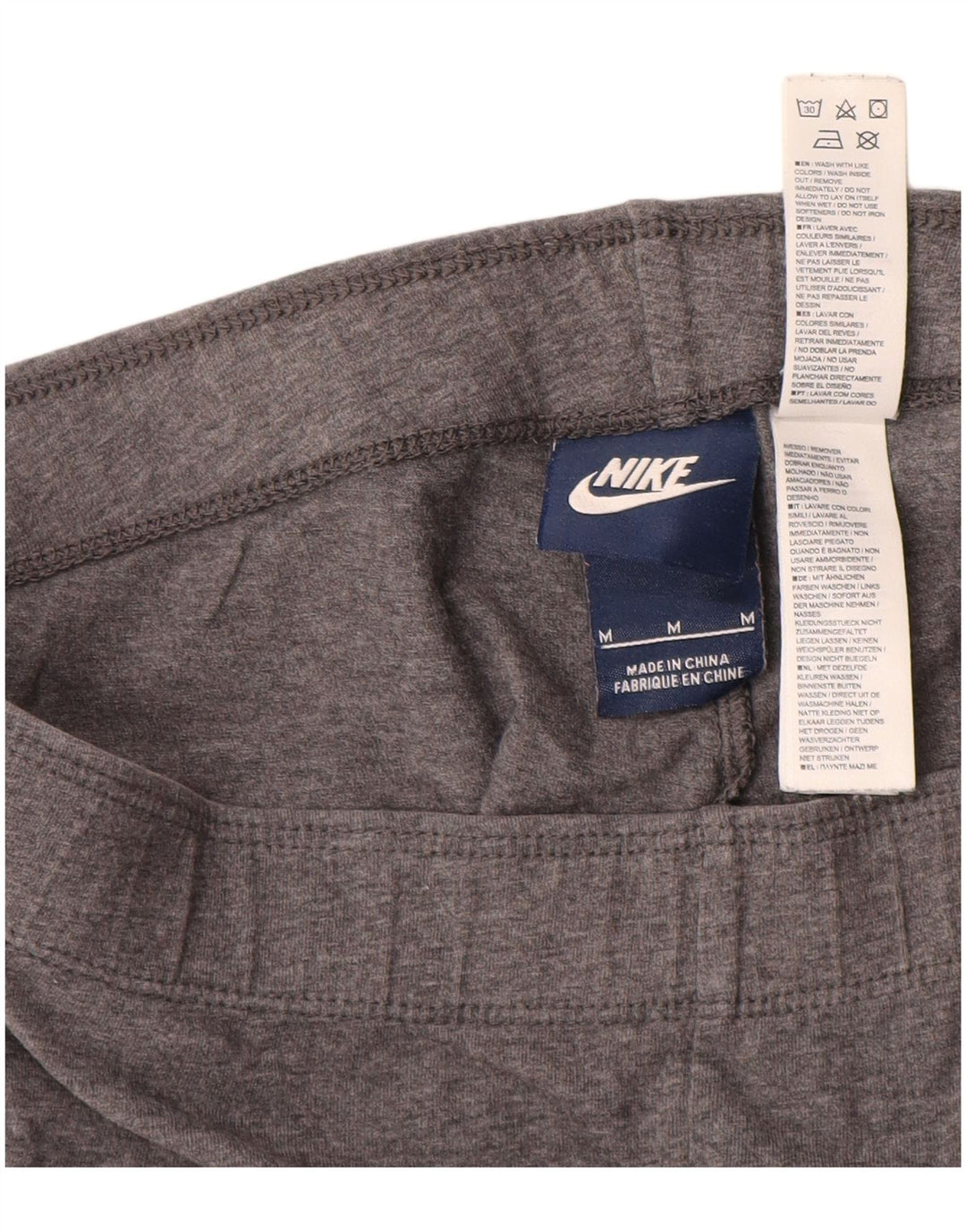 Nike Leggings graphiques pour femmes UK 12 coton gris moyen