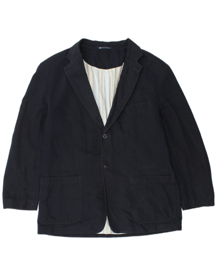 Marks & Spencer Veste blazer à 2 boutons pour homme UK 40 Large Bleu marine Viscose