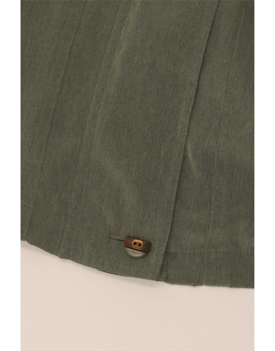 vintage Womens Overcoat UK 14 Grand Polyester Vert