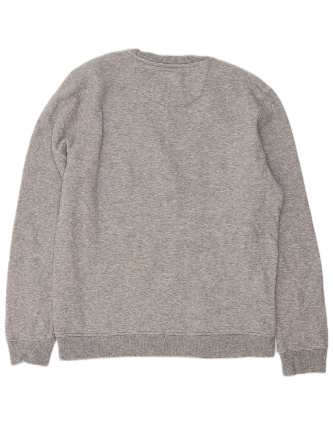 CREW CLOTHING Sweat-Shirt Homme Gris Moyen Coton