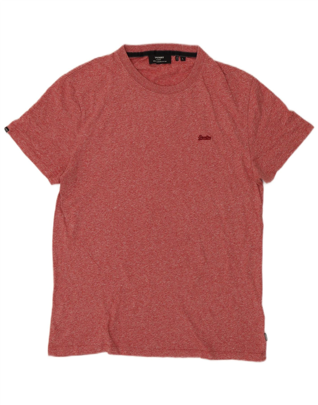 SUPERDRY T-Shirt Homme Top Large Rouge Moucheté Coton