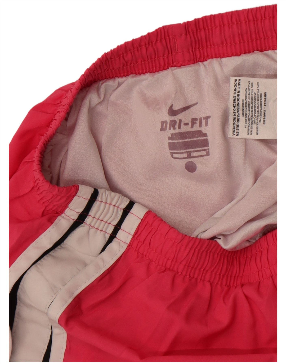 Nike Short de sport Dri Fit pour femme UK 12 Polyester color block rose moyen