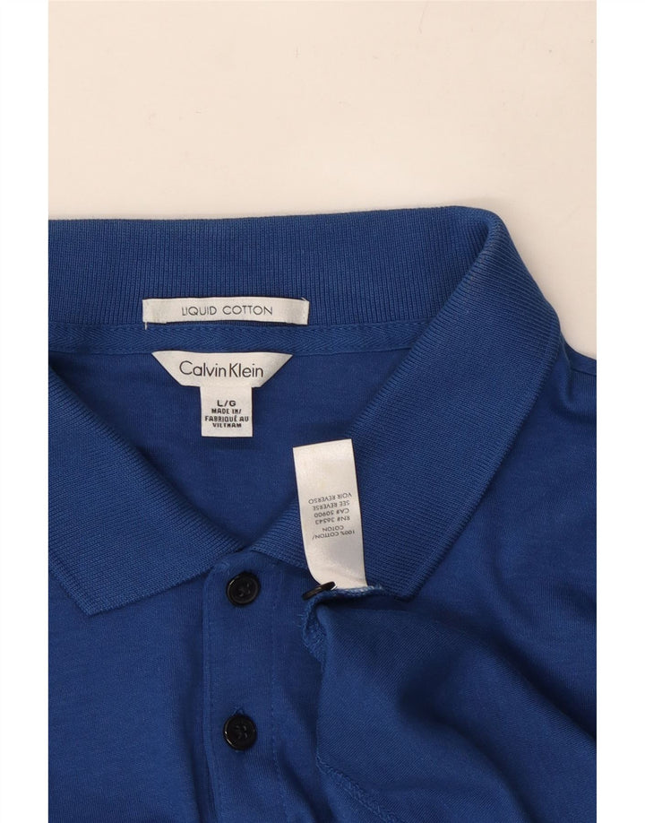 CALVIN KLEIN Polo Homme Grand Bleu Coton