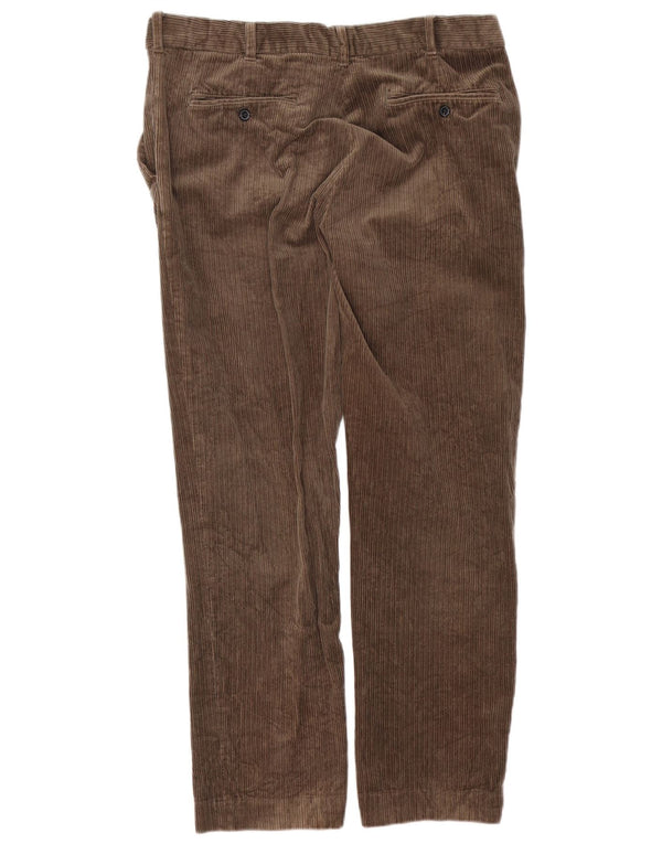 Marks & Spencer Pantalon en velours côtelé coupe classique pour homme W36 L31 en coton marron