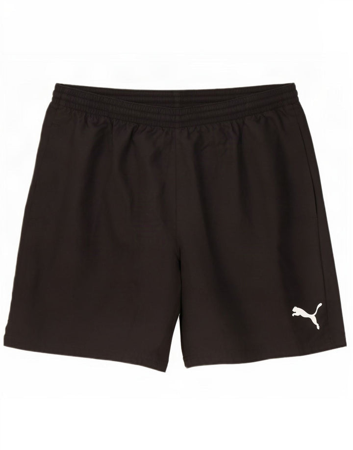 Puma Short de sport pour homme Large Noir Polyester
