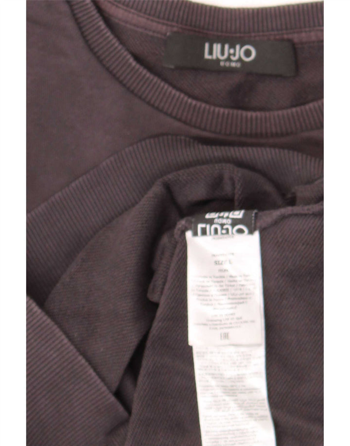 Liu Jo Sweat-shirt pour homme en coton gris Taille L