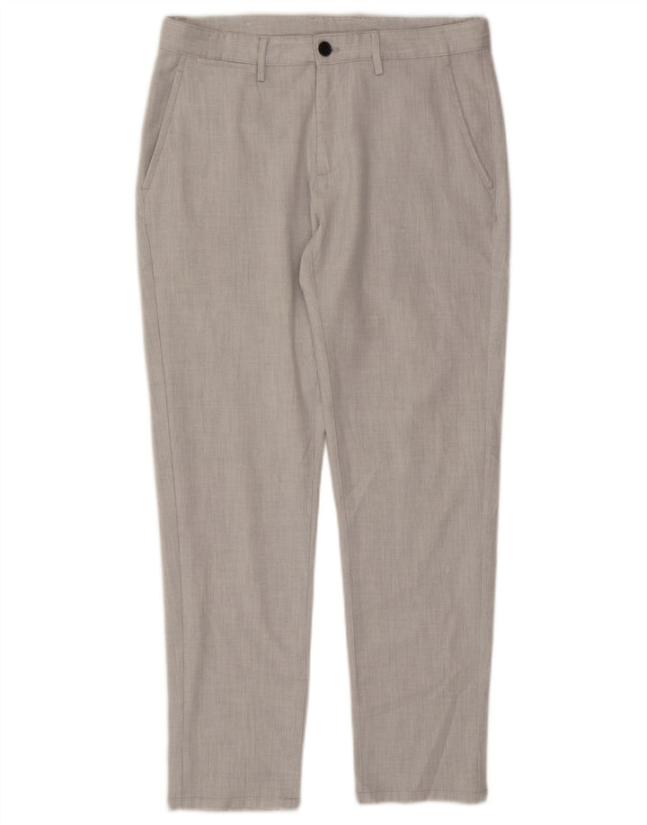 Zara Pantalon Chino Slim Homme EU 40 Moyen W31 L28 Gris
