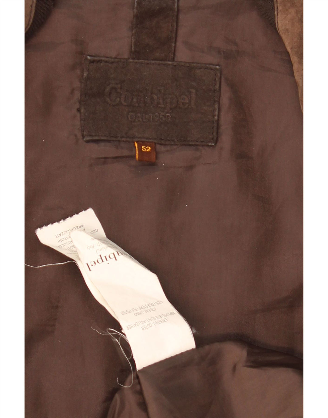 Conbipel Veste en Daim Homme IT 52 Grand Cuir Marron