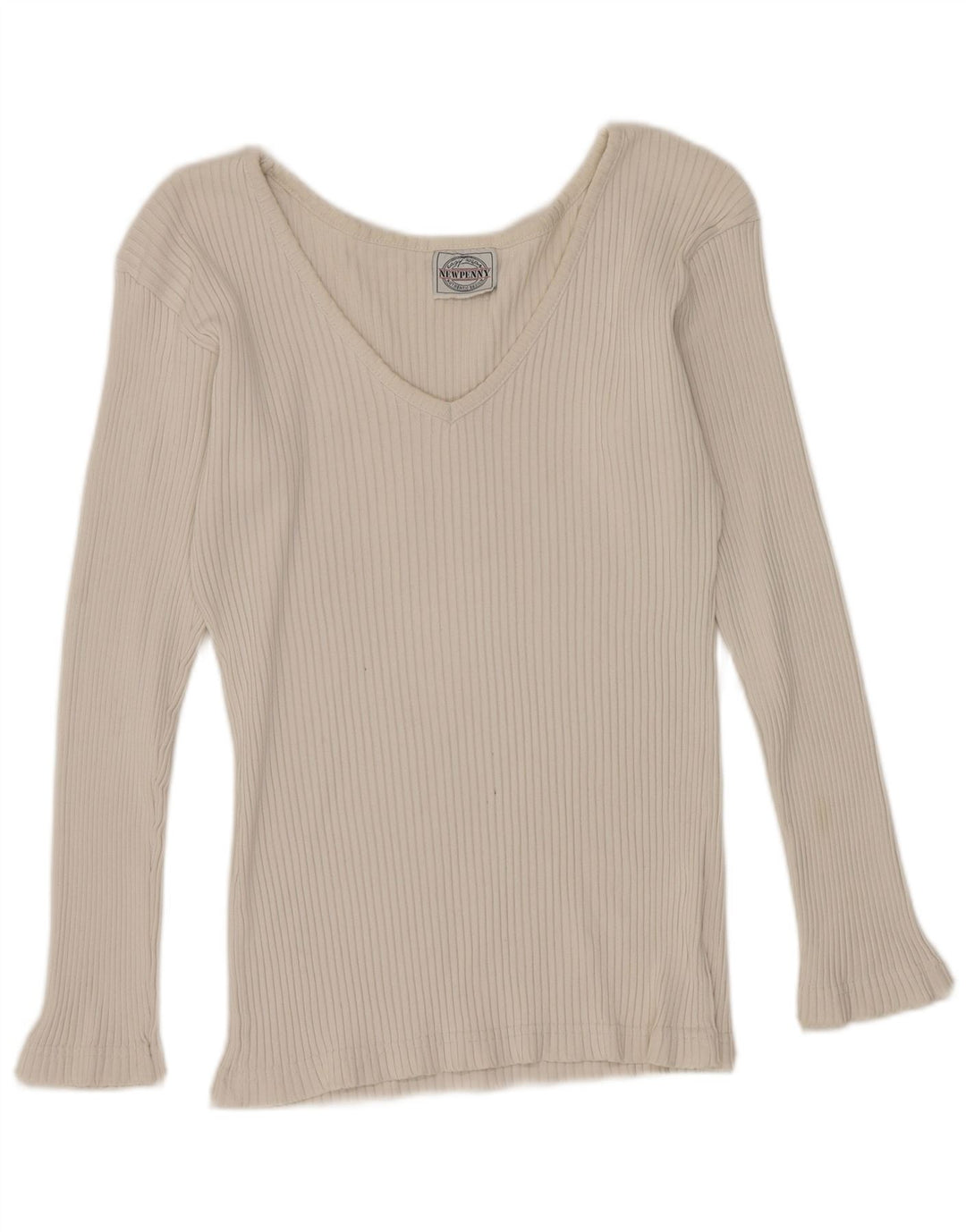 Newpenny Haut à manches longues pour femme UK 12 Blanc moyen