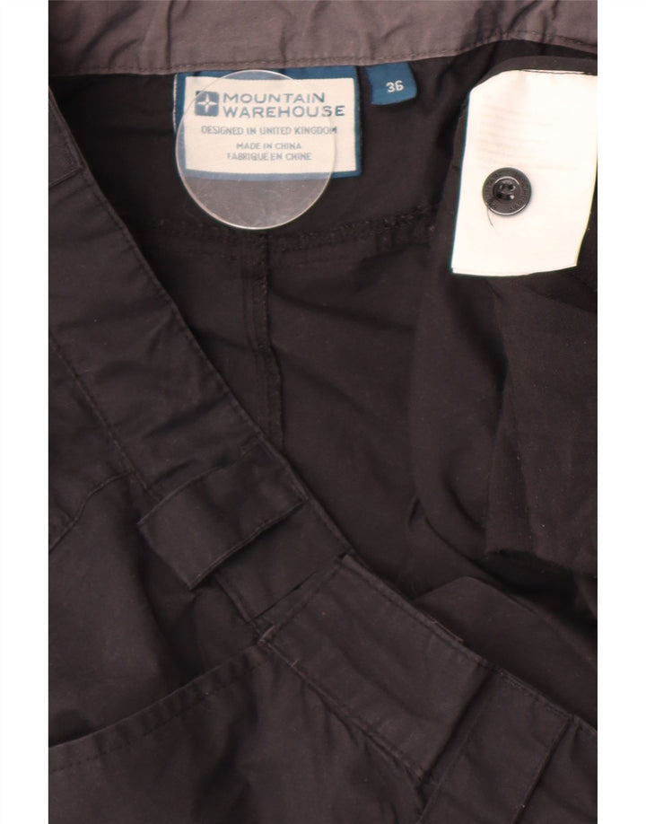Mountain Warehouse Pantalon Cargo Droit Homme W36 L31 Noir Polyester