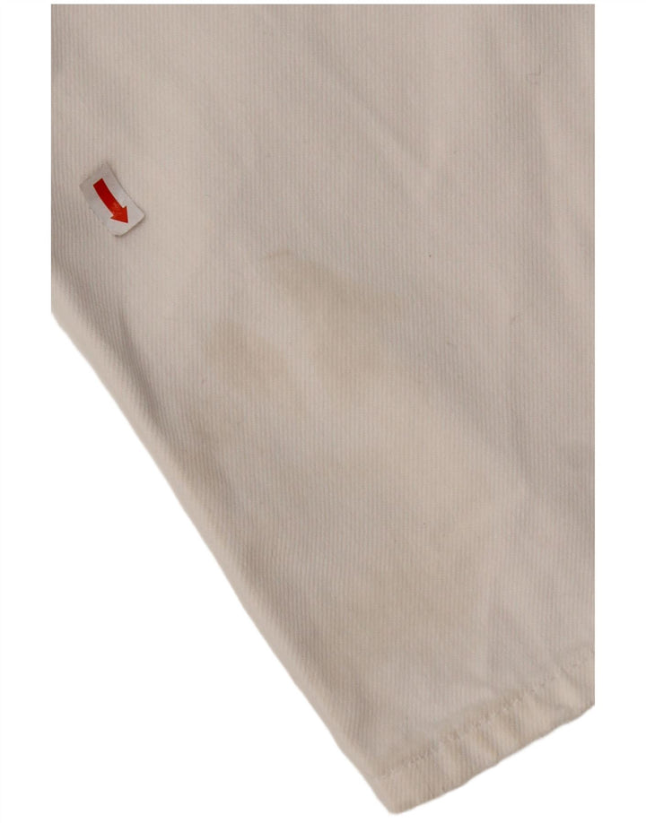 TOMMY HILFIGER Jean droit vieilli femme W29 L28 coton blanc