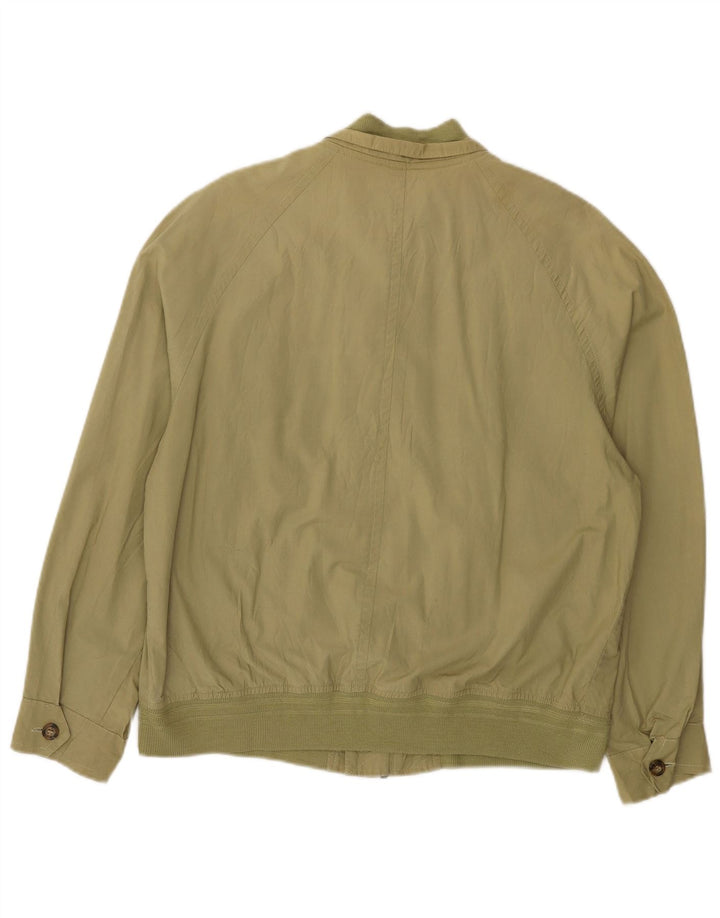 Green Leaves Veste Bomber Homme IT 48 Coton Kaki Moyen