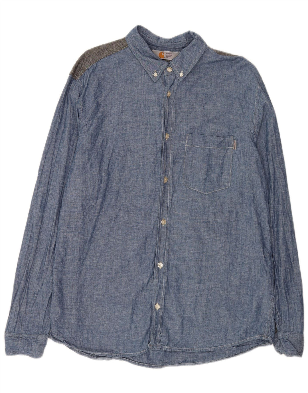Carhartt Chemise Homme XL Bleu Colorblock Coton