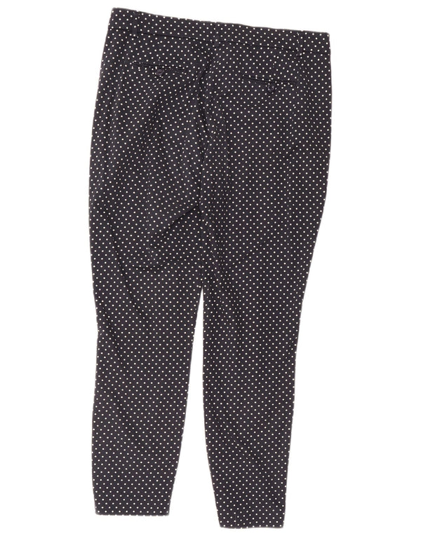 Phase Eight Pantalon Chino Femme UK 14 Large W32 L27 Bleu Marine À Pois