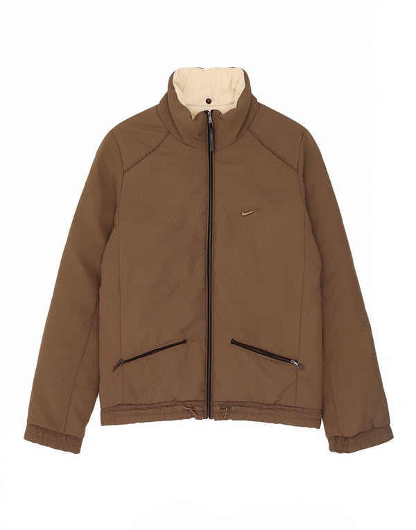 Nike Veste réversible pour femme UK 40 Large Marron Colourblock
