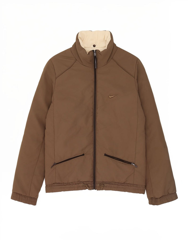Nike Veste réversible pour femme UK 40 Large Marron Colourblock