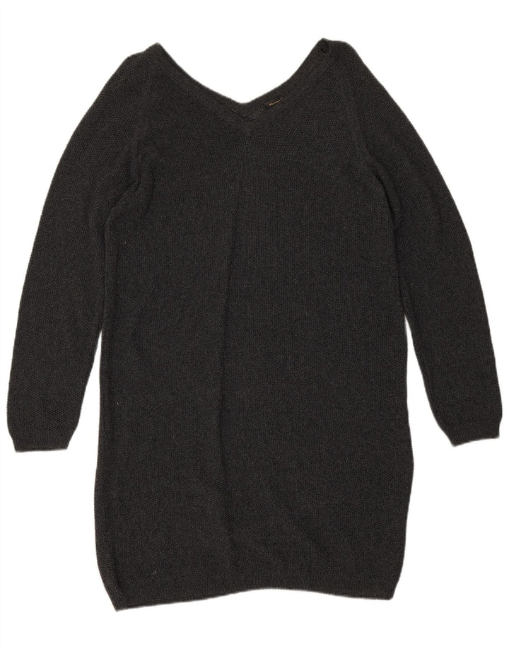 Massimo Dutti Robe pull pour femme UK 14 Gris moyen