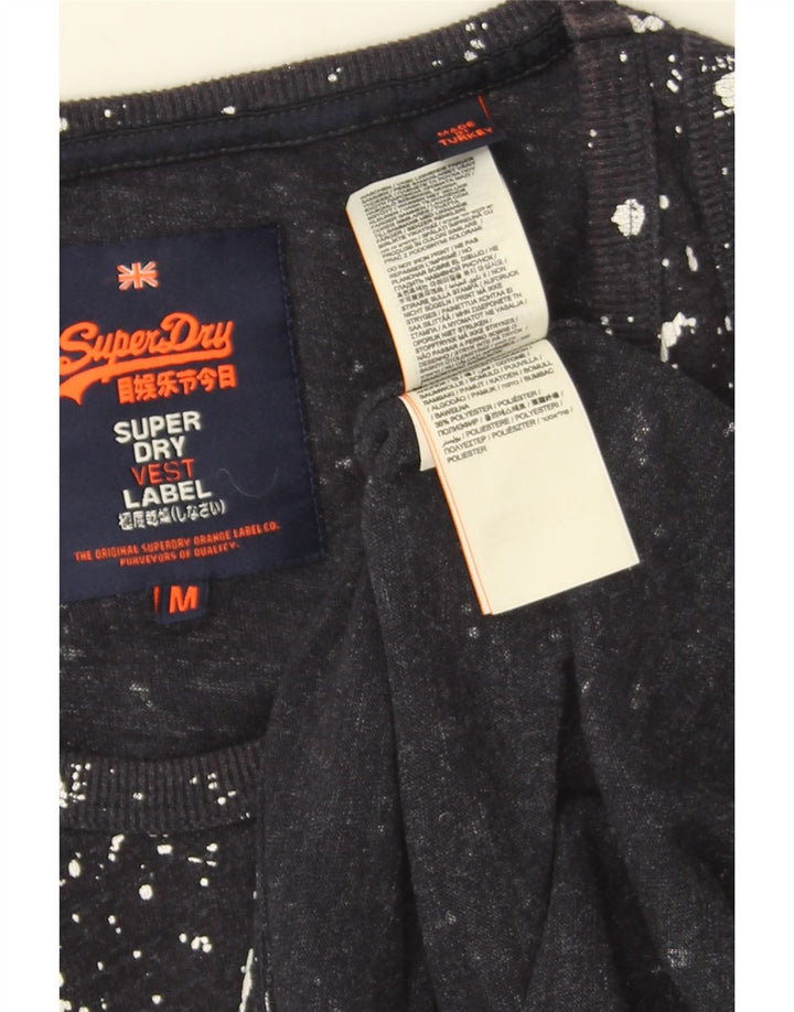 Superdry Débardeur Graphic Homme Bleu Marine Moyen à Pois en Coton