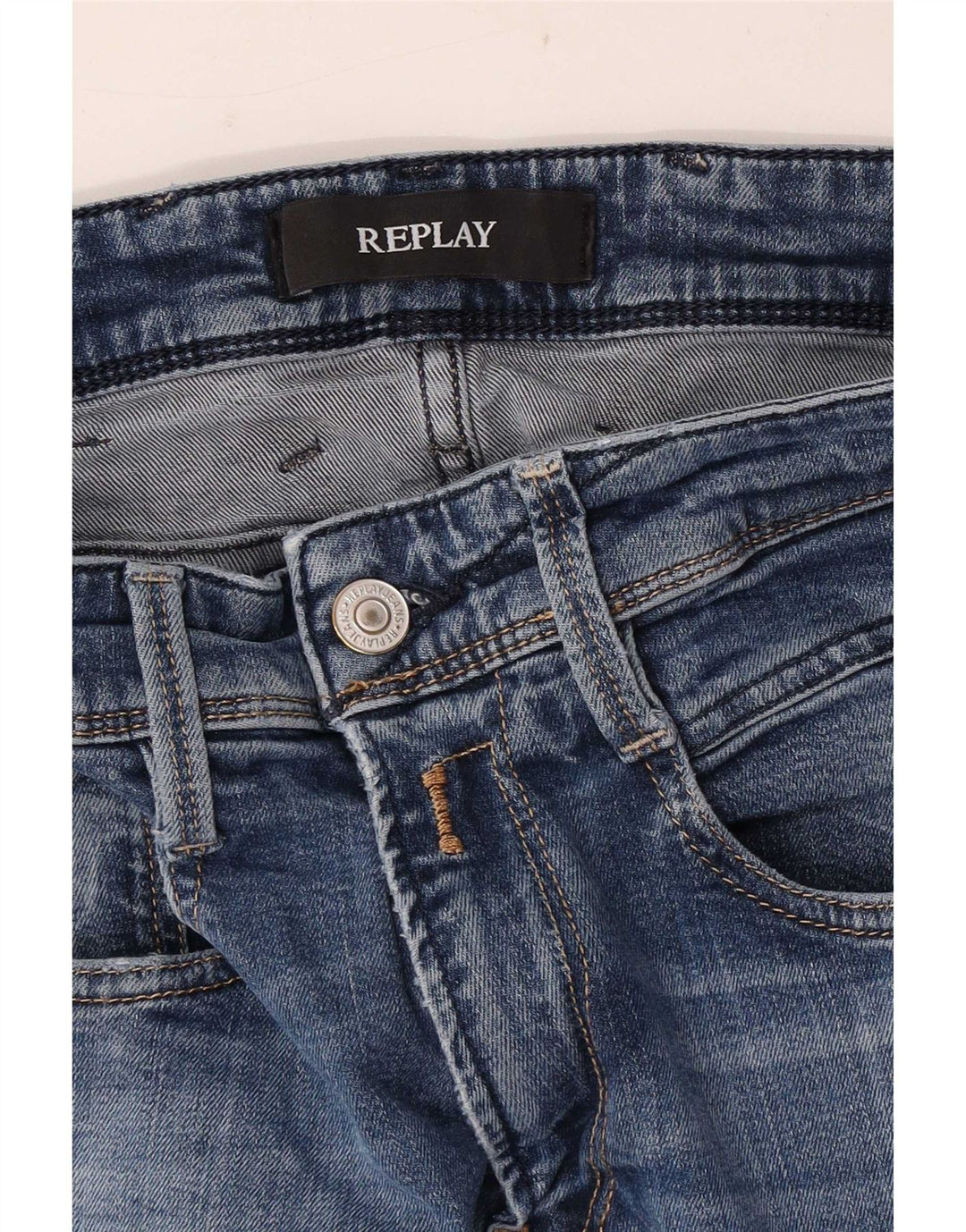 Replay Jean Skinny Femme W28 L30 Bleu