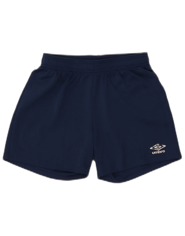 Umbro Short de Sport Garçon 11-12 ans Bleu Marine Polyester