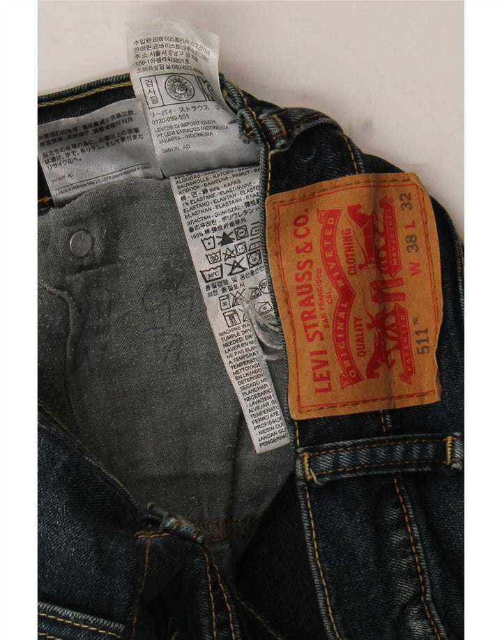 Levi's Jean Slim 511 Homme W38 L29 Bleu Marine Coton