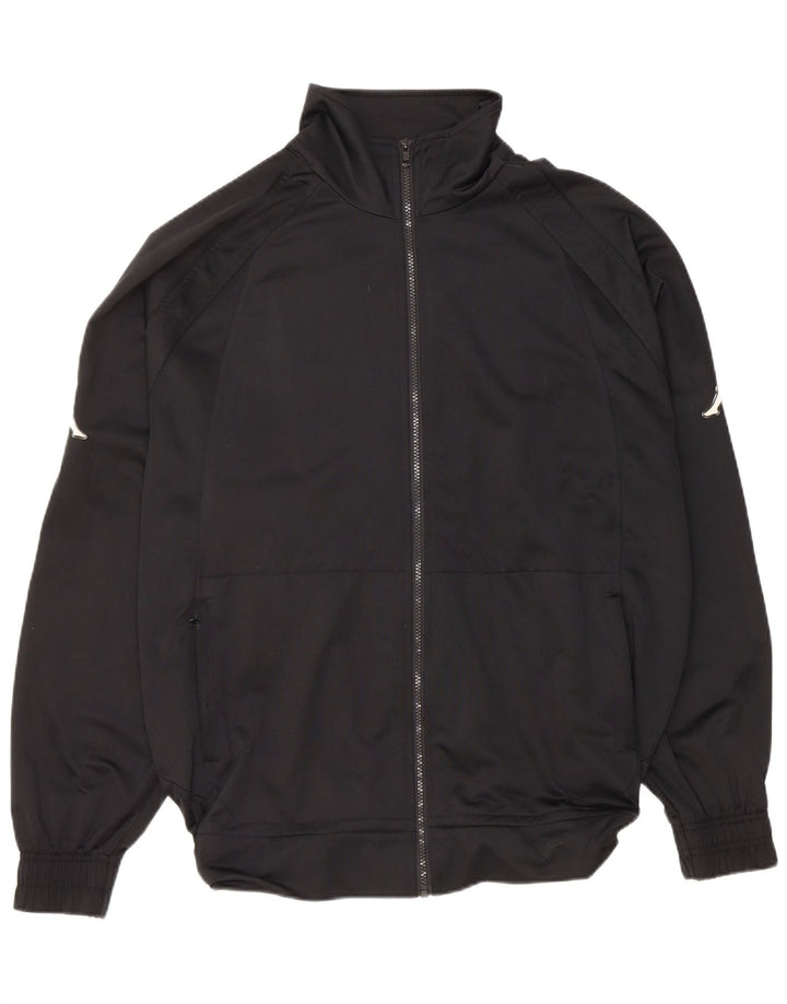 Kappa Veste de survêtement graphique pour homme 2XL Noir Polyester