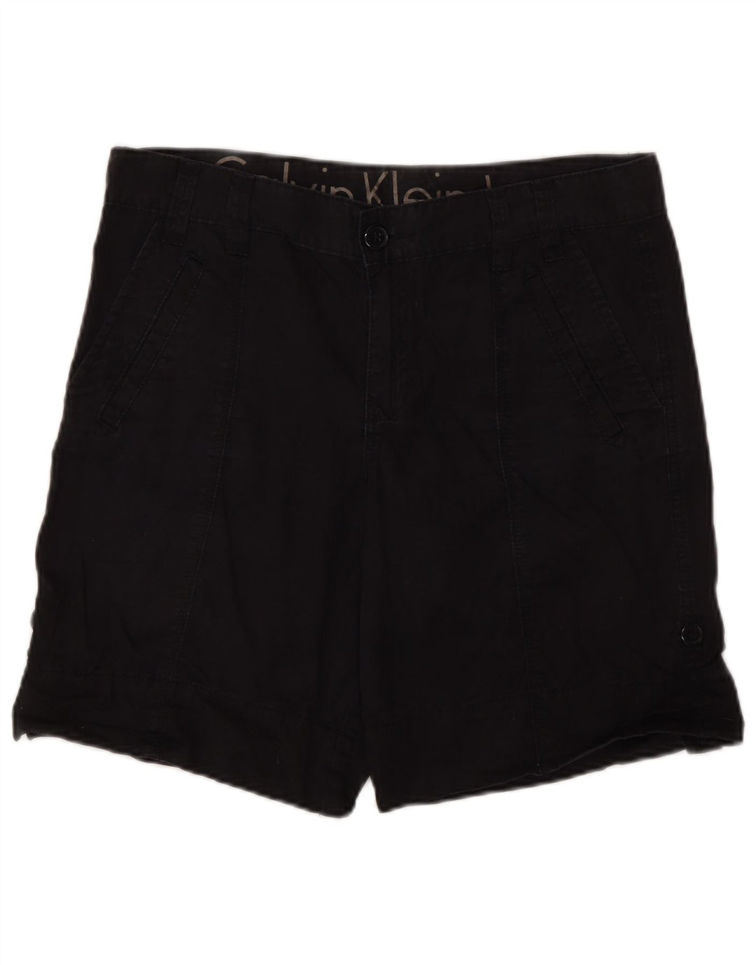 CALVIN KLEIN Short cargo pour femme US 6 Medium W30 Coton noir