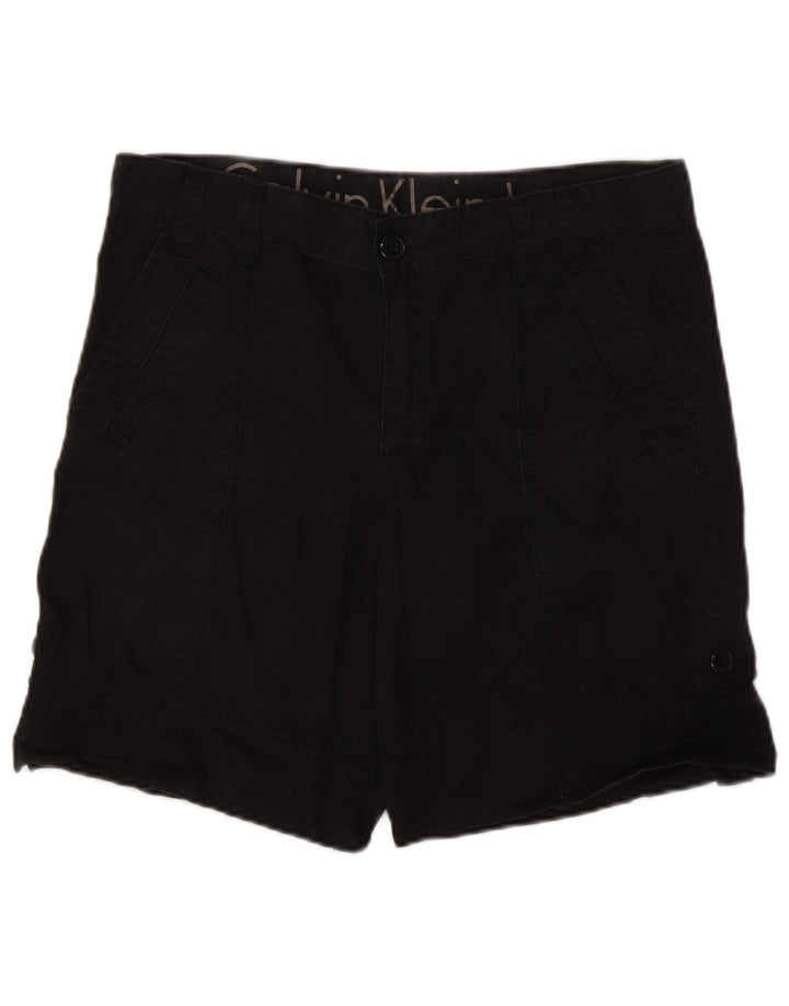 CALVIN KLEIN Short cargo pour femme US 6 Medium W30 Coton noir