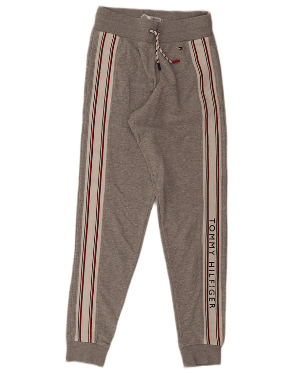 Tommy Hilfiger Pantalon de Survêtement Graphique Joggers XS Homme Gris Colorblock