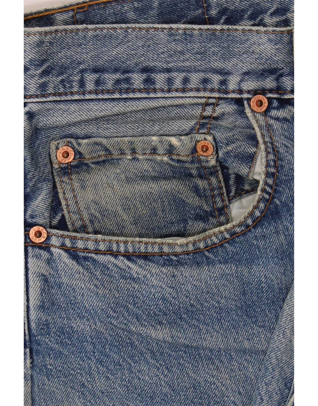 Levi's Jean droit vieilli W36 L32 homme bleu coton