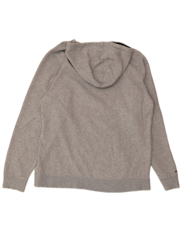 UNDER ARMOUR Pull à capuche graphique pour homme en coton moucheté gris moyen