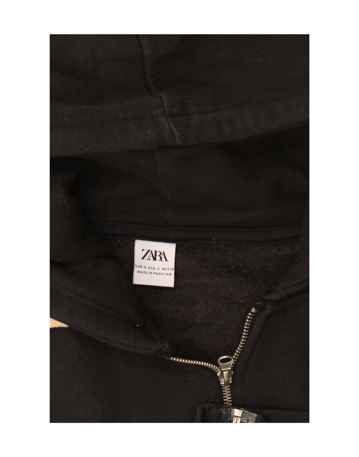 Zara Pull à capuche zippé pour homme Petit Noir