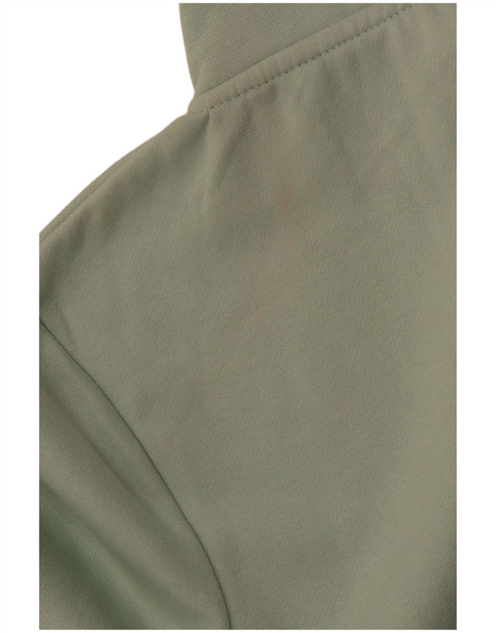 BENCH Veste de survêtement graphique pour femme UK 12 en coton vert moyen