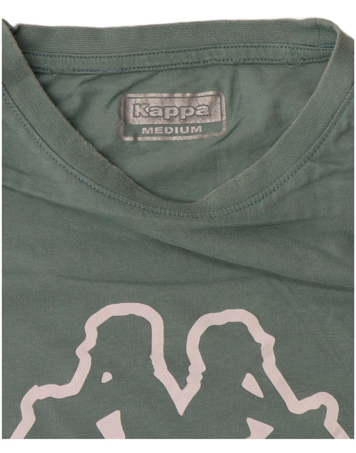Kappa T-shirt graphique pour femme UK 14 Vert moyen