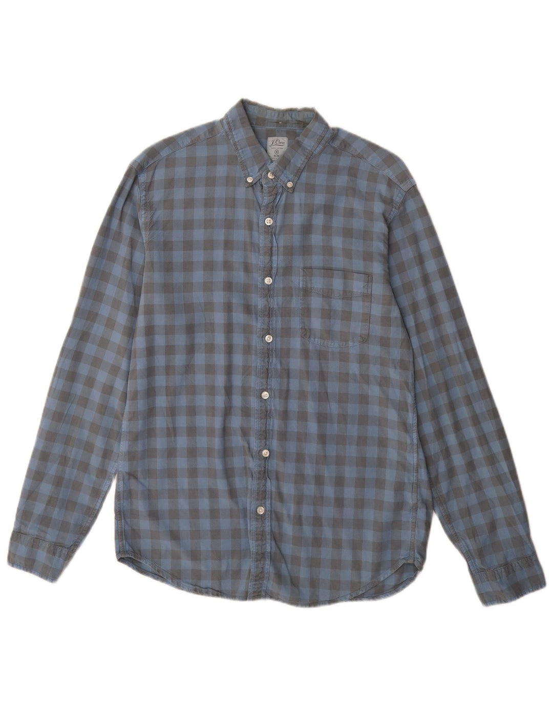 J. CREW Chemise Slim Homme Bleu Moyen Vichy Coton