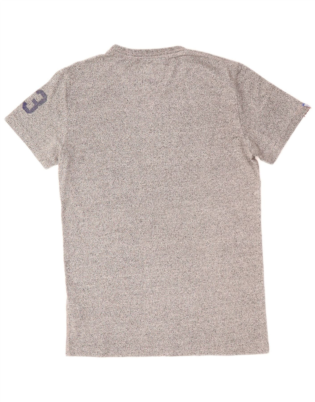 SUPERDRY T-Shirt Graphique Track & Field Homme Petit Gris Coton