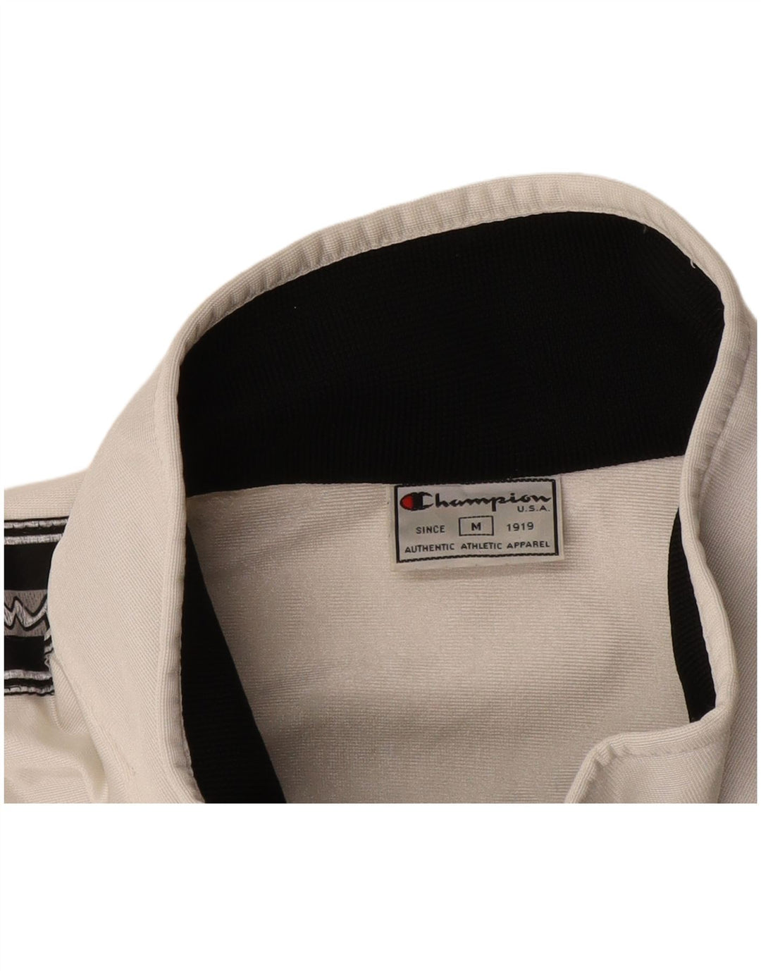 Champion Veste de Survêtement Graphique Homme Blanc Rayé Moyen