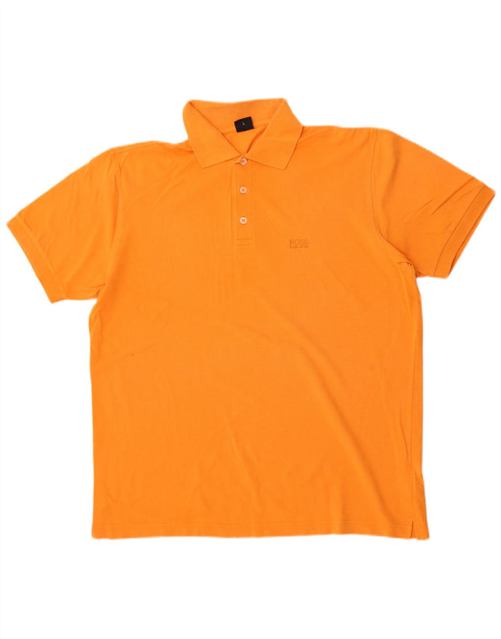 Hugo Boss Polo Homme Grand Orange Coton