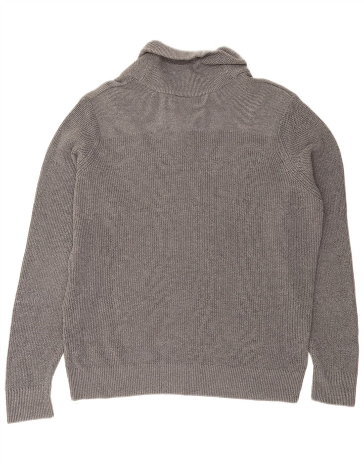 Marks & Spencer Pull à col châle pour homme en coton gris Taille L