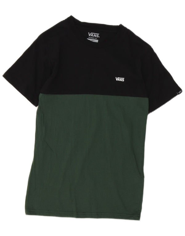 Vans T-shirt coupe classique pour homme XS en coton color block noir