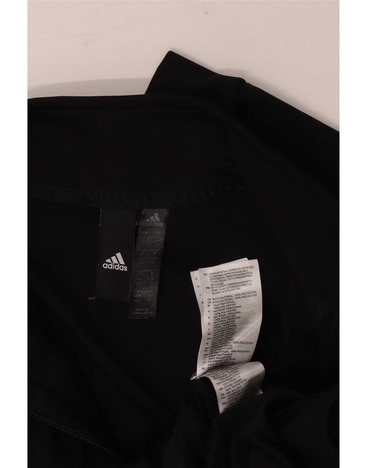 Adidas Veste de survêtement pour femme UK 8/10 Petit Noir Polyester