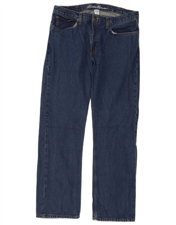Eddie Bauer Jean droit femme W36 L32 bleu coton